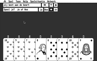Klaverjassen atari screenshot